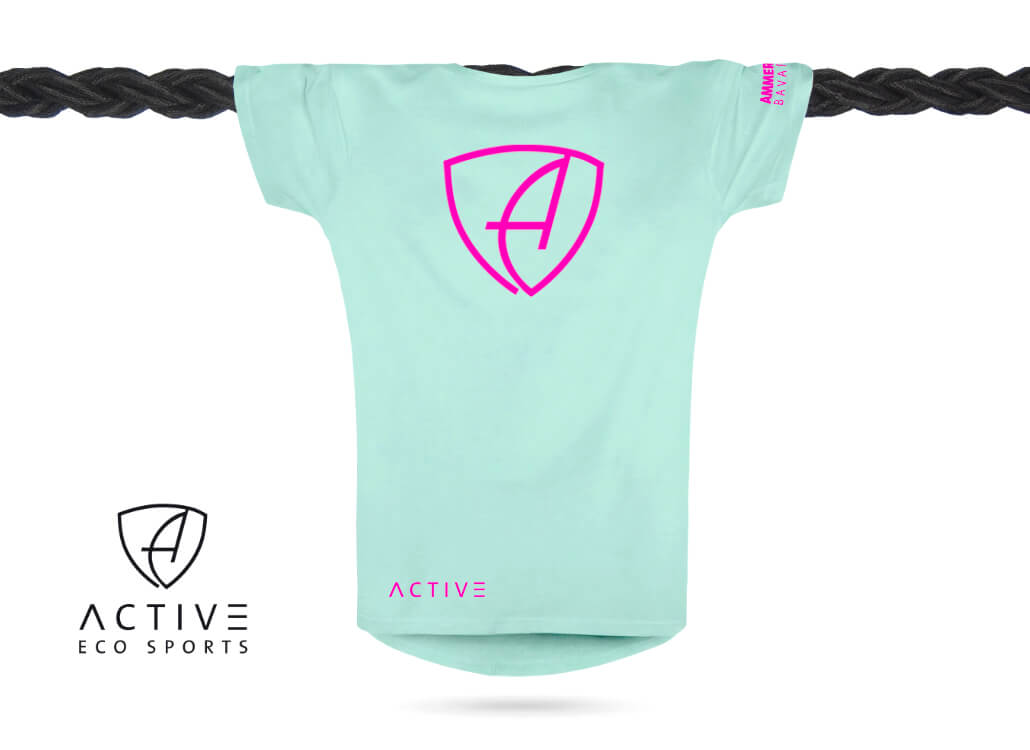 Damen T-Shirt Sportfunktion Active Eco Sports CBo | Mint Pink