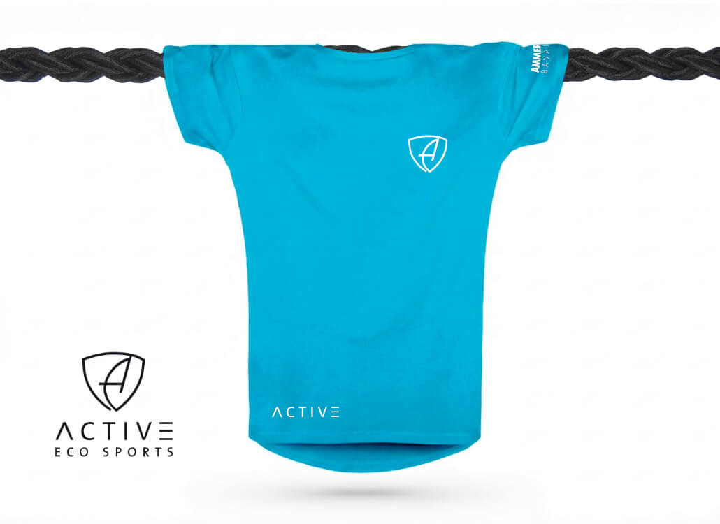 Damen T-Shirt Sportfunktion Active Eco Sports CGo | Aqua White