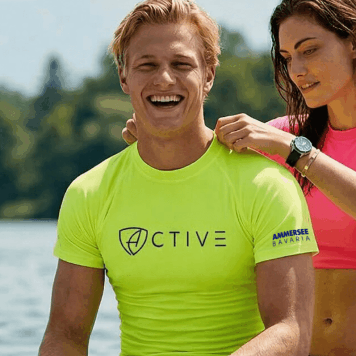 Herren T-Shirt Sportfunktion Active Eco Sports ABt | Neolime Navy