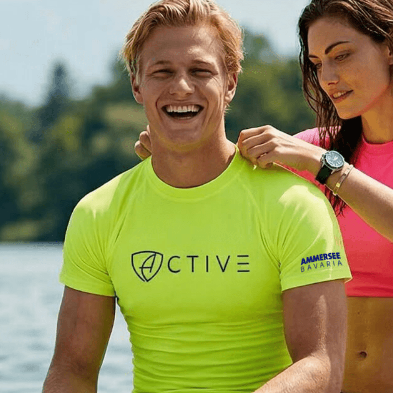 Herren T-Shirt Sportfunktion Active Eco Sports ABt | Neolime Navy