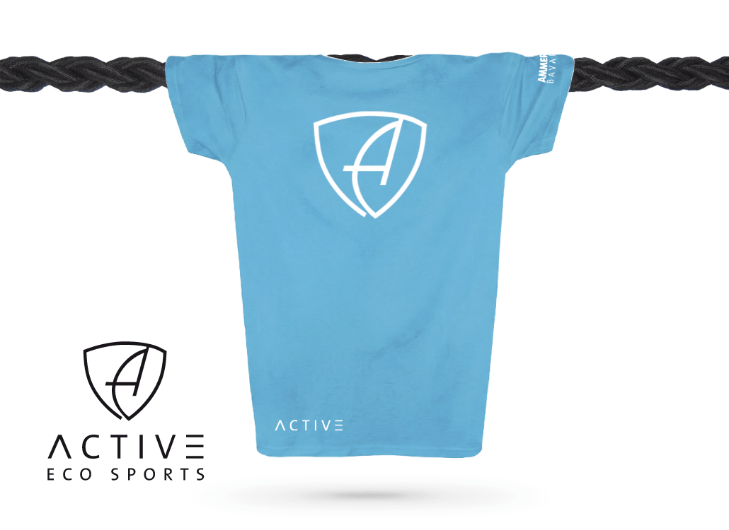 Herren T-Shirt Sportfunktion Active Eco Sports CBo | Sky White