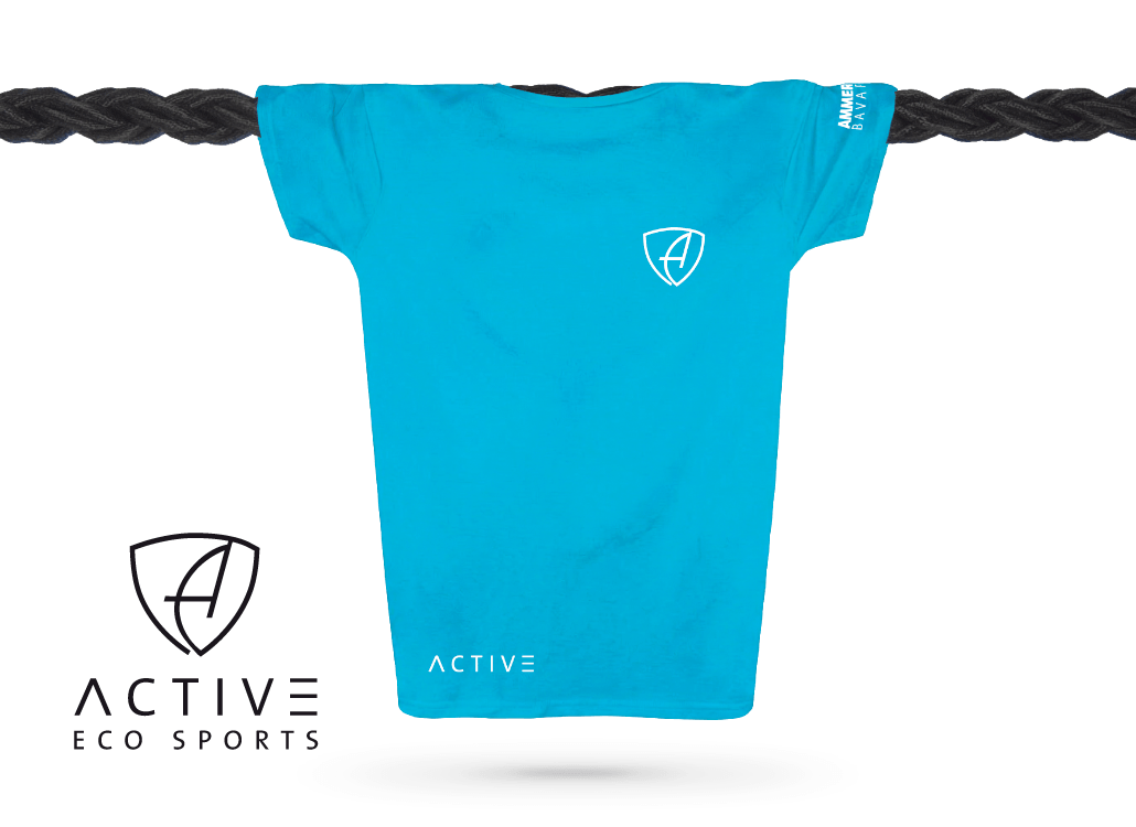 Herren T-Shirt Sportfunktion Active Eco Sports CGo | Aqua White