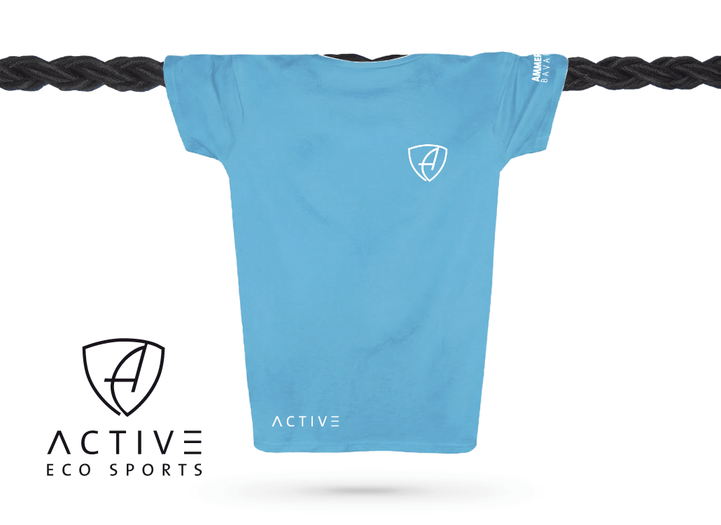Herren T-Shirt Sportfunktion Active Eco Sports CGo | Sky White