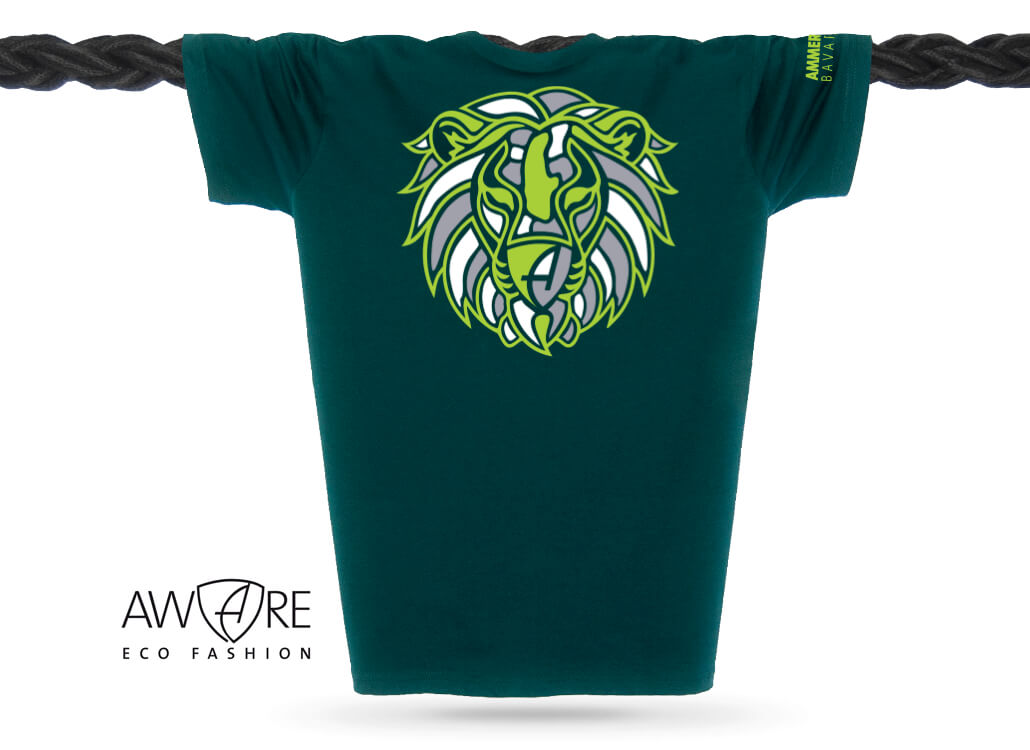 Ammersee Löwen T-Shirt Unisex 100 % Biobaumwolle Lion | Forest Apple