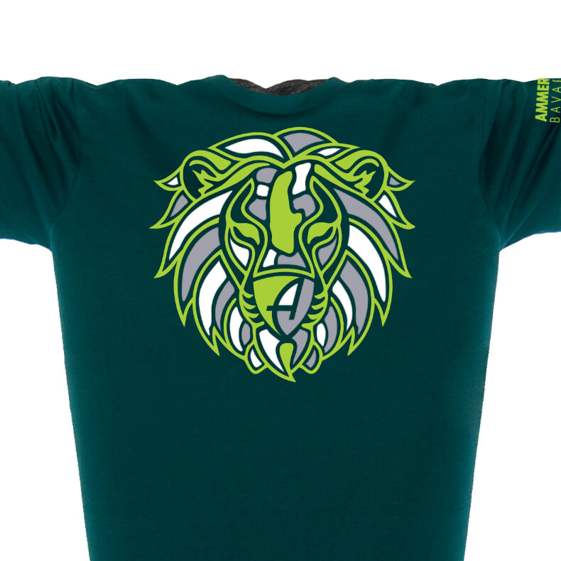 Ammersee Löwen T-Shirt Unisex 100 % Biobaumwolle Lion | Forest Apple