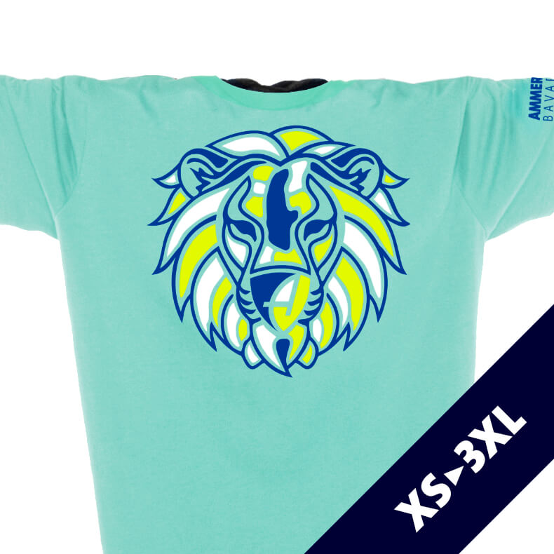 Ammersee Löwen T-Shirt Unisex 100 % Biobaumwolle Lion | Mint Alex