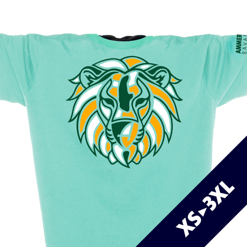 Ammersee Löwen T-Shirt Unisex 100 % Biobaumwolle Lion | Mint Spice