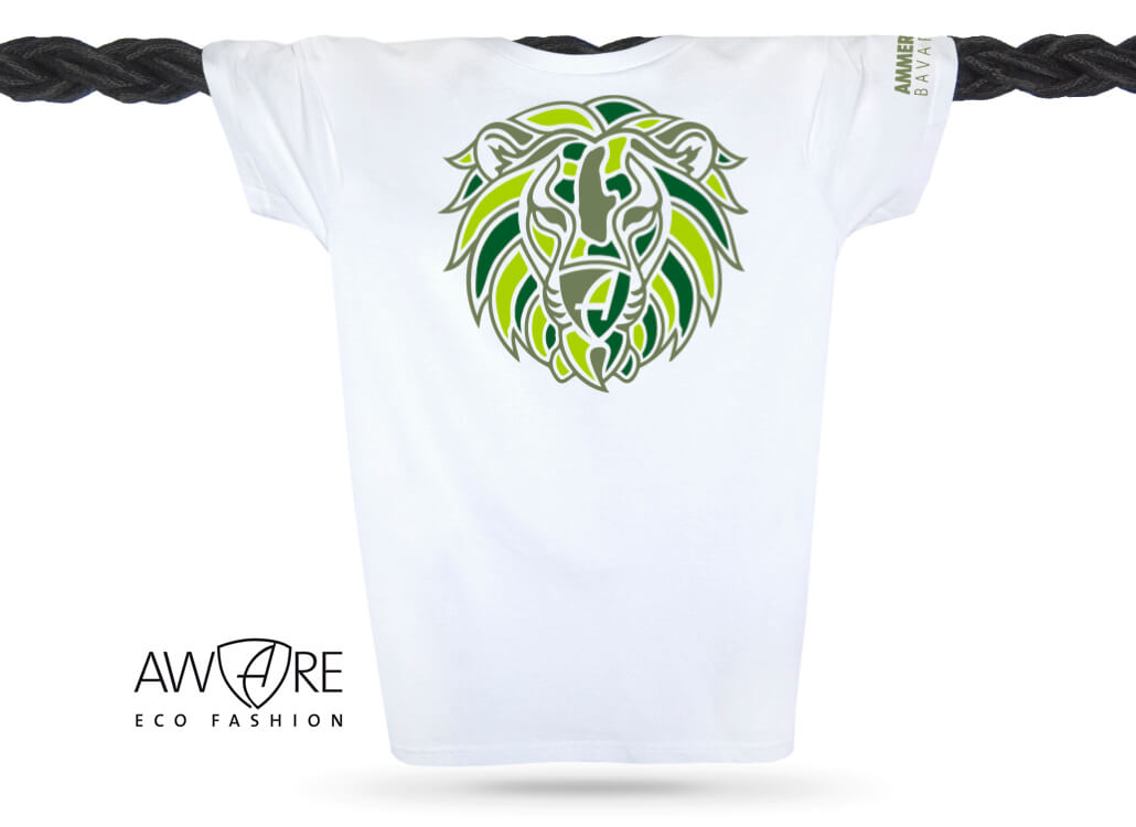 Ammersee Löwen T-Shirt Unisex 100 % Biobaumwolle Lion | White Jungle
