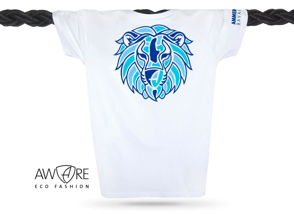 Ammersee Löwen T-Shirt Unisex 100 % Biobaumwolle Lion | White Ocean