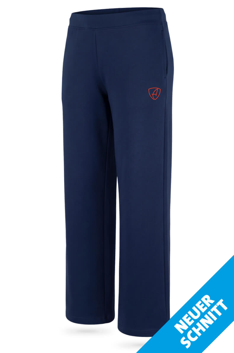 Ammersee Jogginghose Unisex Gerader Schnitt Biobaumwolle CGo | Navy Orange