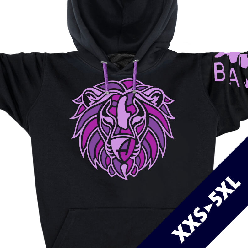 Ammersee Löwen Kapuzenpullover Hoodie 100% Biobaumwolle Lion | Black Witcher